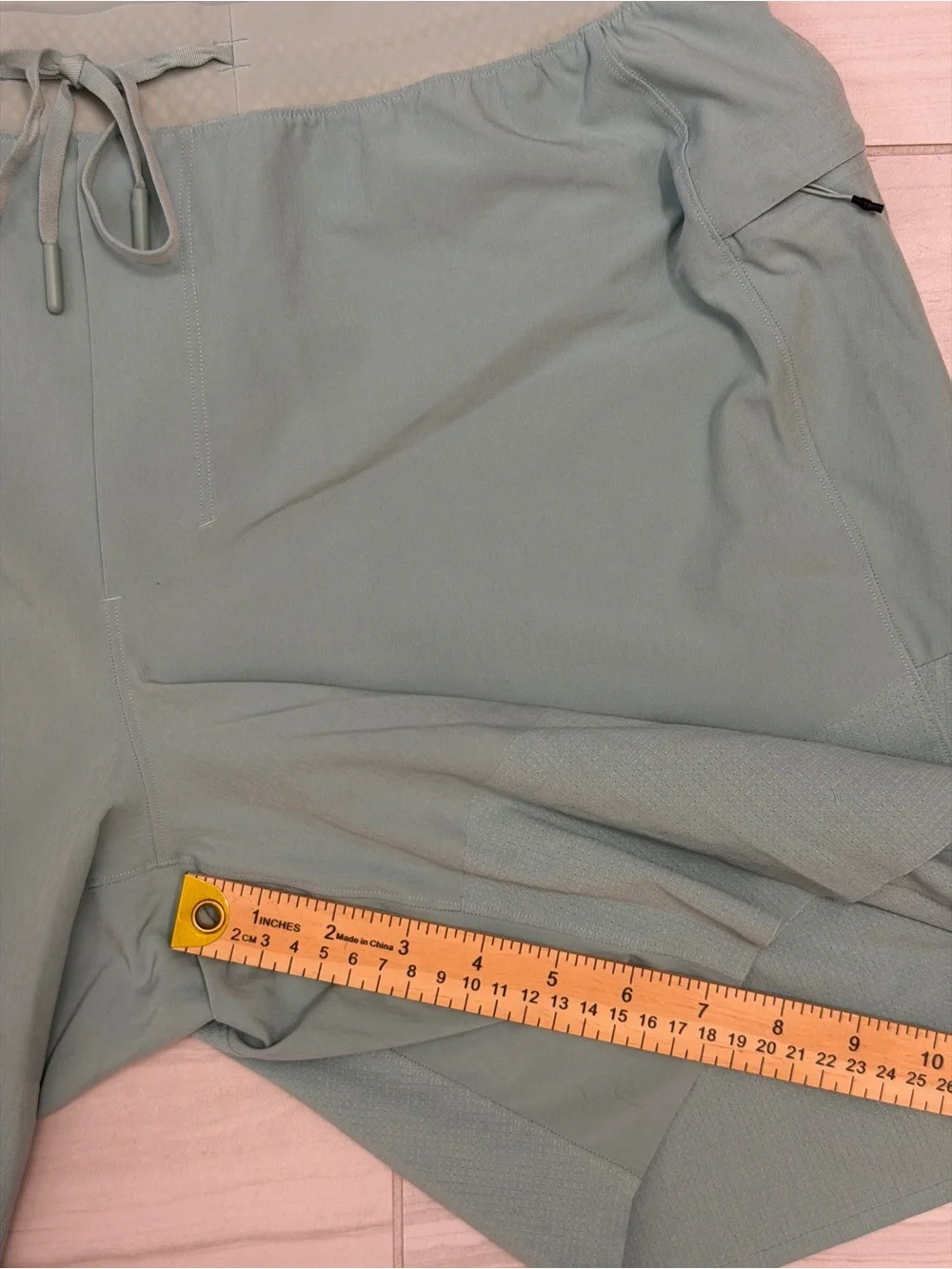 Lululemon Men’s Mesh-Panelled Tennis Shorts Sage Green Court Gym 7” Sz M
